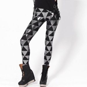 BM Triangle Silver Leggings